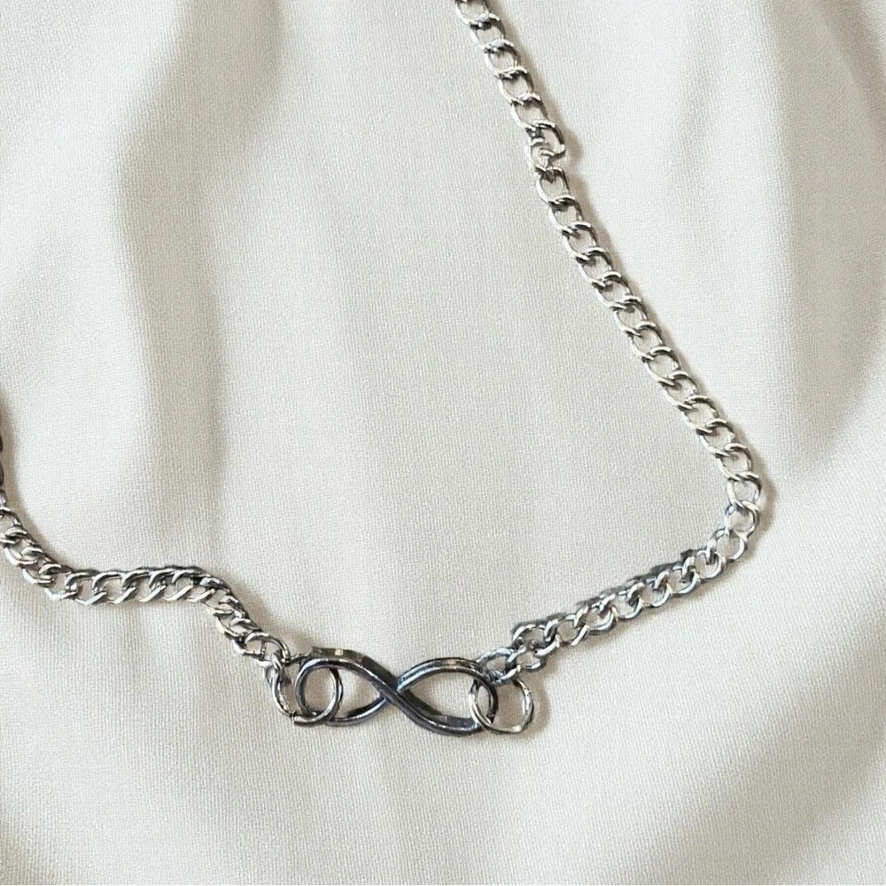 Vintage Dainty and Delicate Infinity Symbol Necklace and Earring Set